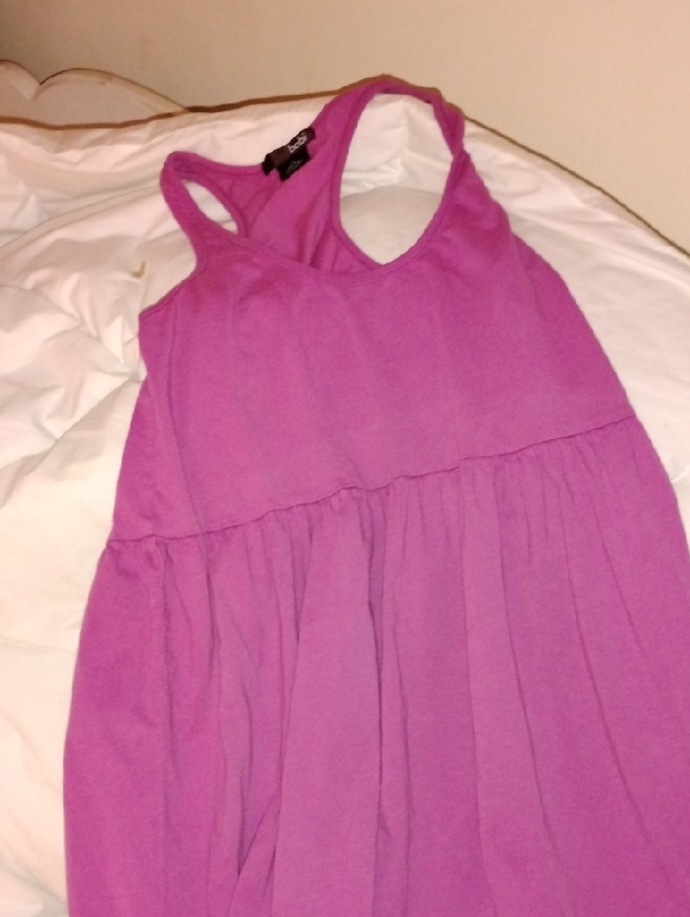 bobi Pink Cotton Long Maxi Dress